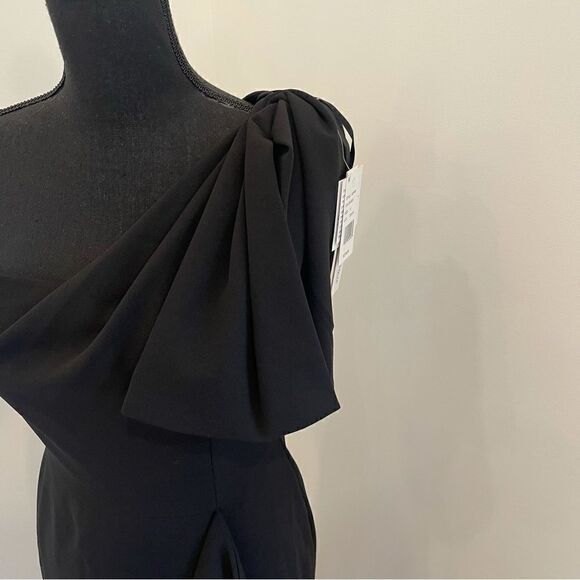 Bow One Shoulder Column Gown - 100% Exclusive In Black - Picture 4 of 5